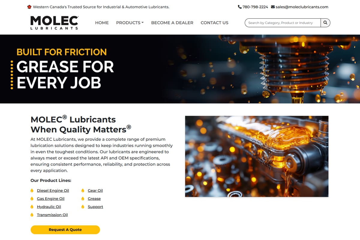 Molec Website Design